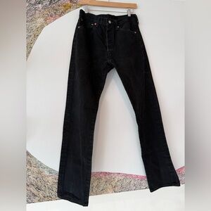 Levi’s 501 buttonfly Black Denim Jeans 32x34
